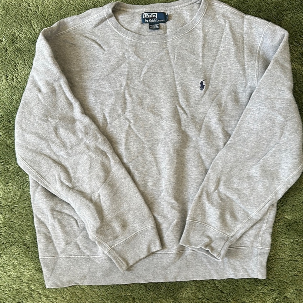 Mens XL Polo Ralph Lauren Grey Sweatshirt